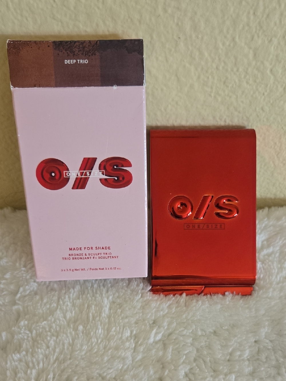 ONE/SIZE Metallic Red Bronzer & Sculpt Trio Compact